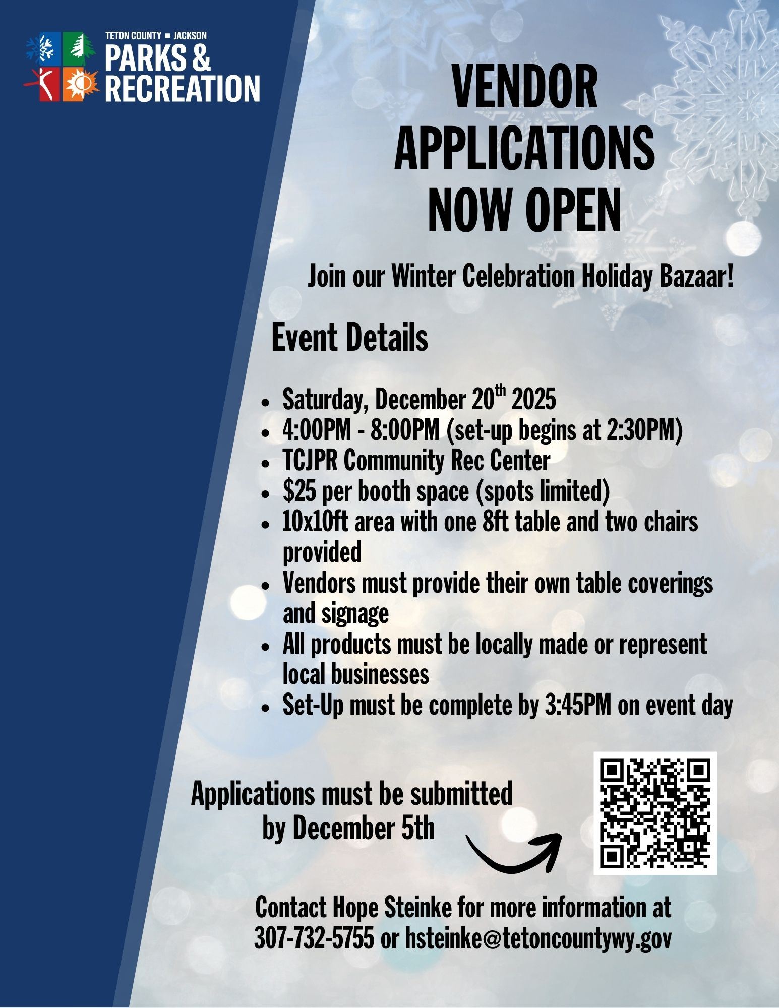 Vendor Applications Flyer