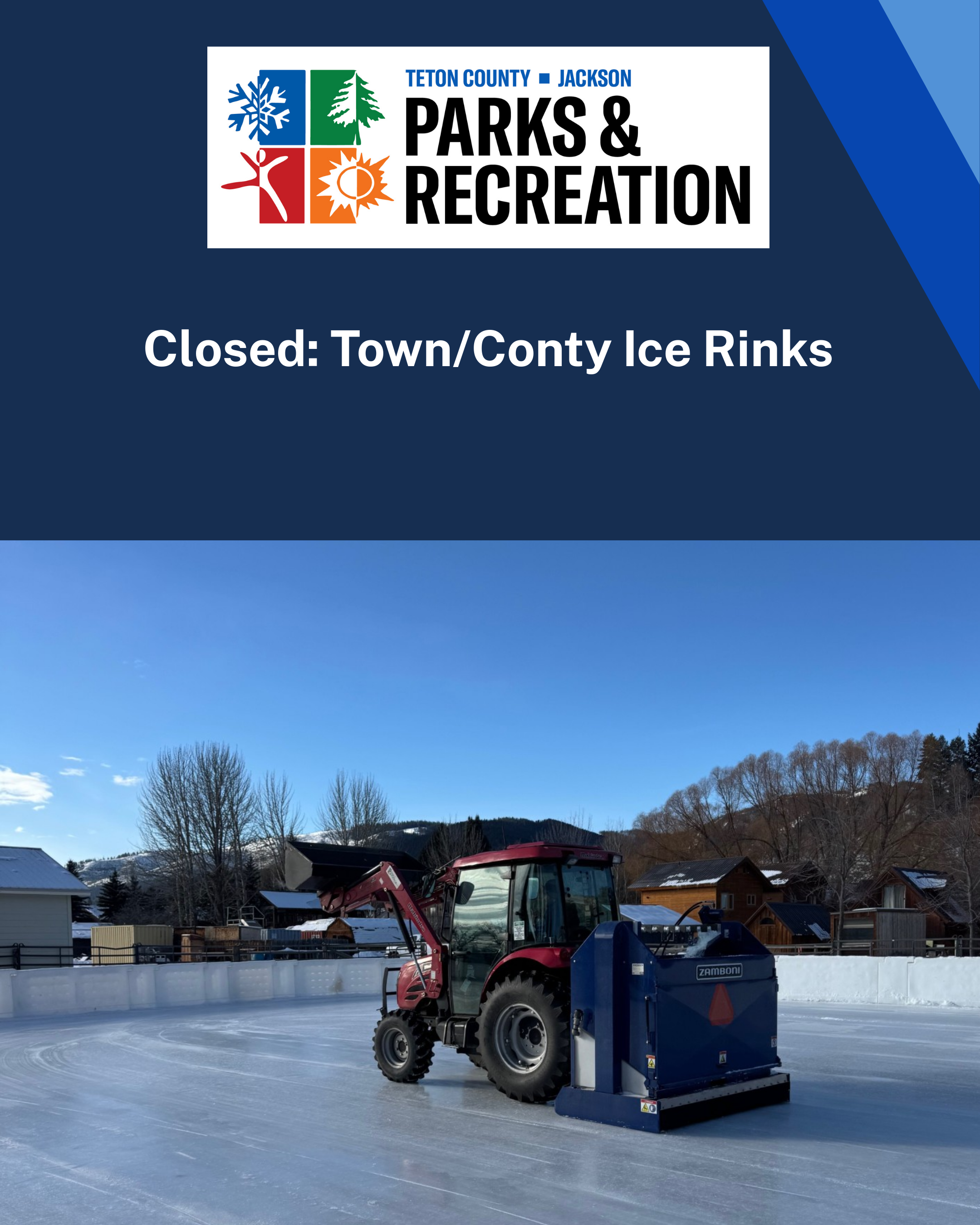 Newslfash Ice Rinks Closed